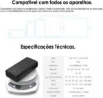 Power Bank 30000mAh Carregador Portátil Saída USB-A de 22.5W, Tipo-C de 22.5W e Micro USB, Carregamento Rápido e Tela Indicador de Bateria com Proteção Inteligente (Branco) - Imagem 7