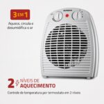Aquecedor A Ar, Mondial, Cinza/Branco, 2000W, 220V - A-08 - Imagem 2