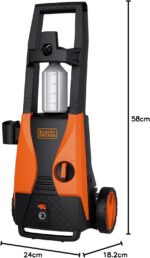 BLACK+DECKER Lavadora de Alta Pressão, Elétrica, com Mangueira, Função Auto Aspirante, Modelo PW1450TDL, 220V - Imagem 9