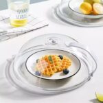 Tampa Protetora para Micro-ondas Transparente com válvula, alça e Resistente a Altas Temperaturas Proteção Anti Respingo de Alimentos - Imagem 3