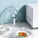 Tampa Protetora para Micro-ondas Transparente com válvula, alça e Resistente a Altas Temperaturas Proteção Anti Respingo de Alimentos - Imagem 4