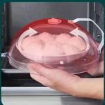 Tampa Protetora para Micro-ondas Transparente com válvula, alça e Resistente a Altas Temperaturas Proteção Anti Respingo de Alimentos - Imagem 7
