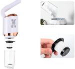 Aspirador de Pó Portátil Vertical, Recarregável, Sem Fio, com Acessórios de Limpeza, Branco - Imagem 6