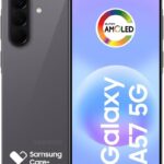 Celular Samsung Galaxy A57 5G 256GB, 8GB RAM, Câmera Tripla de até 50MP OIS, Selfie de 12MP Video HDR, IP68, Tela Super AMOLED 6.7", NFC, Recursos AI, Até 6 Atualizações de Android e Segurança (Cinza)