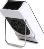 Aquecedor de segurança com economia de energia, mini portátil, sala de escritório, mesa de trabalho, aquecedor de ar elétrico, aquecedor de ar azul - Imagem 3