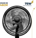 Ventilador de Coluna Britânia 6 Pás de 30cm 75W BVC31A 127V - Imagem 4