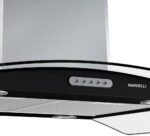Coifa de Ilha Cvc Nardelli Vidro Curvo Black 90cm 127v - Imagem 2