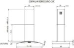 Coifa de Ilha Cvc Nardelli Vidro Curvo Black 90cm 127v - Imagem 4