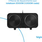Fogão Elétrico Portátil Cooktop 2 Bocas Elgin - 110V - Imagem 4