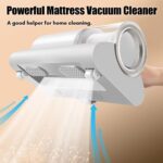 Aspirador de Colchão Compacto Aspirador de Mão Sem Fio Bateria Embutida 10KPa Sucção Poderosa para Limpeza de Almofadas de Cama Roupas Sofá Carpete - Imagem 7