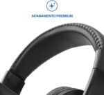 Headset Pro USB com Mic Preto Multi PH317: conforto, áudio nítido e praticidade plug and play para estudos, trabalho e games. - Imagem 4