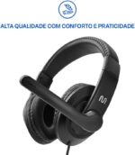 Headset Pro USB com Mic Preto Multi PH317: conforto, áudio nítido e praticidade plug and play para estudos, trabalho e games. - Imagem 8
