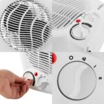 Good&Go Aquecedor Elétrico 127V Doméstico 1500W Portátil GG-AQ01 Branco Plástico Resistente - Imagem 4