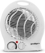 Good&Go Aquecedor Elétrico 127V Doméstico 1500W Portátil GG-AQ01 Branco Plástico Resistente - Imagem 5
