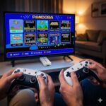 Mini Console Premium Retrô VARENZIA com 20 mil jogos, 2 controles sem fio e HDMI 4K para jogar na TV com plug and play - Imagem 3