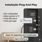 Mini Console Premium Retrô VARENZIA com 20 mil jogos, 2 controles sem fio e HDMI 4K para jogar na TV com plug and play - Imagem 6