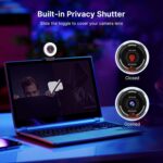 NexiGo N680E Pro, Webcam 4K com anel de luz - Imagem 7