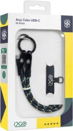 Alça Cabo USB-C de Pulso i2GO CBF 30cm: carregue com praticidade, segurança e compatibilidade universal no dia a dia. - Imagem 6