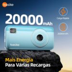 Power Bank Basike 20000mAh com carregamento rápido 22,5W, 3 saídas e proteção inteligente para mais energia em qualquer lugar. - Imagem 7