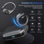 Fones esportivos sem fio Bluetooth com 75h de bateria, ENC, microfone HD e IP7 para treinos e chamadas claras - Imagem 4