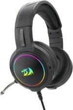 Headset Redragon Mento com som de alta qualidade, RGB Chroma e controle prático de volume e microfone. - Imagem 3