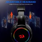 Headset Redragon Mento com som de alta qualidade, RGB Chroma e controle prático de volume e microfone. - Imagem 8