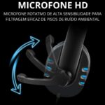 Headset Gamer Pro THREE BROTHERS com microfone omnidirecional, som imersivo e conforto para PC, PS4, PS5 e celular - Imagem 3