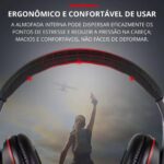 Headset Gamer Pro THREE BROTHERS com microfone omnidirecional, som imersivo e conforto para PC, PS4, PS5 e celular - Imagem 8