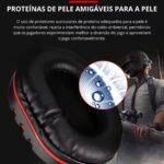Headset Gamer Pro THREE BROTHERS com microfone omnidirecional, som imersivo e conforto para PC, PS4, PS5 e celular - Imagem 9