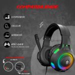 Headset Gamer RGB com som potente e conforto para PC, celular e videogames. - Imagem 3
