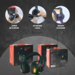 Headset Gamer RGB com som potente e conforto para PC, celular e videogames. - Imagem 7