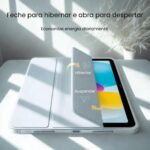 Capa Flip para Xiaomi Redmi Pad SE 11 com proteção, suporte ajustável e fechamento magnético preta - Imagem 4