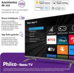 Smart TV 32 Philco Roku TV P32CRB com Dolby Áudio e HDR10 para imagem e som de qualidade. - Imagem 6