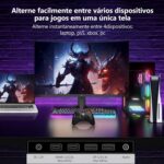 Monitor Gamer Curvo 27 polegadas Z-Edge, FHD 1080P, 300 Hz, 280 Hz e 240 Hz, monitor pc 1500R, MPRT de 1 ms, 2 portas DP 1.4 e 2 portas HDMI 2.0, Ajuste de Inclinação, Suporte VESA, Sem Bordas - Imagem 9