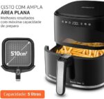 MONDIAL Fritadeira Sem Óleo Air Fryer Digital 5L, Preto, 2000W, 110V - AF-50-DV - Imagem 4