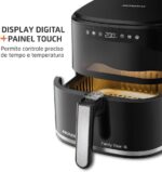 MONDIAL Fritadeira Sem Óleo Air Fryer Digital 5L, Preto, 2000W, 110V - AF-50-DV - Imagem 5