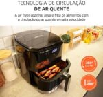 MONDIAL Fritadeira Sem Óleo Air Fryer Digital 5L, Preto, 2000W, 110V - AF-50-DV - Imagem 6