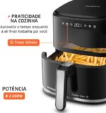 MONDIAL Fritadeira Sem Óleo Air Fryer Digital 5L, Preto, 2000W, 110V - AF-50-DV - Imagem 7