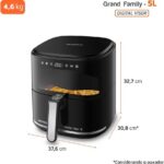 MONDIAL Fritadeira Sem Óleo Air Fryer Digital 5L, Preto, 2000W, 110V - AF-50-DV - Imagem 9