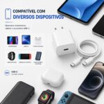 Carregador Turbo 30W Fast Power com cabo USB-C reforçado, compatível com iPhone 15/16/17 e Android, carregamento rápido seguro. - Imagem 5