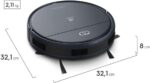 Electrolux Aspirador de po robo 2h20min controle remoto base carregamento bateria longa duração automatico varre aspira passa pano úmido ERB40 bivolt grafite sensor antiqueda - Imagem 5
