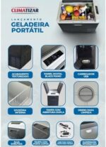 Geladeira Smart Portátil Caminhão Motorhome Camping Quadrivolt 40L App Bluetooth 12v 24v 110v 220v - Imagem 3