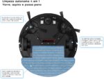 Electrolux Aspirador de po robo 2h20min controle remoto base carregamento bateria longa duração automatico varre aspira passa pano úmido ERB40 bivolt grafite sensor antiqueda - Imagem 10