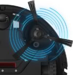 Electrolux Aspirador de po robo 2h20min controle remoto base carregamento bateria longa duração automatico varre aspira passa pano úmido ERB40 bivolt grafite sensor antiqueda - Imagem 13