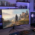 Monitor Gamer Curvo 27" Tela VA Full HD 1920x1080, 120Hz/1ms HDMI/VGA/DisplayPort, FreeSync, Padrão VESA, curvatura 1800R, para Jogos Trabalho Entretenimento - Imagem 9