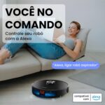 Robô Aspirador Liectroux XR500 Pro 3 em 1 com mapeamento inteligente, Alexa e Google, aspira, varre e passa pano. - Imagem 4