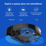 Robô Aspirador Liectroux XR500 Pro 3 em 1 com mapeamento inteligente, Alexa e Google, aspira, varre e passa pano. - Imagem 5