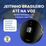 Robô Aspirador Liectroux XR500 Pro 3 em 1 com mapeamento inteligente, Alexa e Google, aspira, varre e passa pano. - Imagem 6