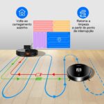 Robô Aspirador Liectroux XR500 Pro 3 em 1 com mapeamento inteligente, Alexa e Google, aspira, varre e passa pano. - Imagem 7