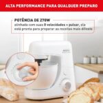 Arno Planetária Nova Deluxe SX33: 8 velocidades, início suave e tigela de 4,1L para massas homogêneas com mais praticidade. - Imagem 4